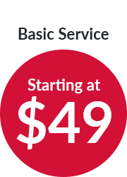 our basic service starting price