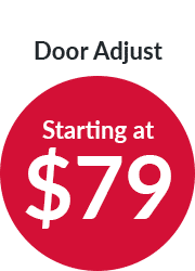 garage door adjust starting price